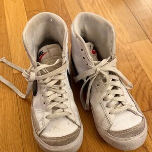 Nike White and Gray High-Tops